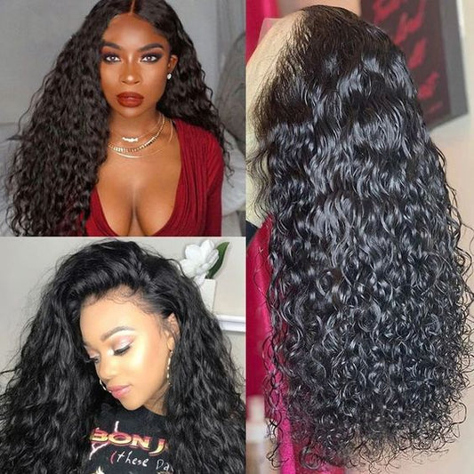 HD - Human Hair 5x5 Lace Closure Water Wave Wig