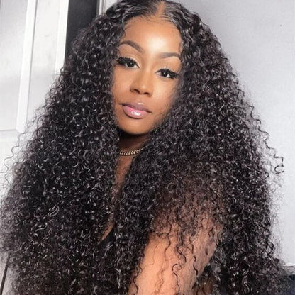 HD - Human Hair 13x4 Lace Front Deep Curly Wig