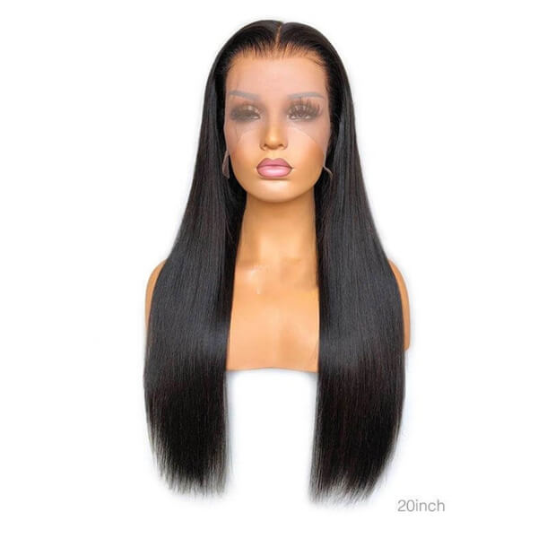 Human Hair 13x4 Full Lace Front Straight Wig