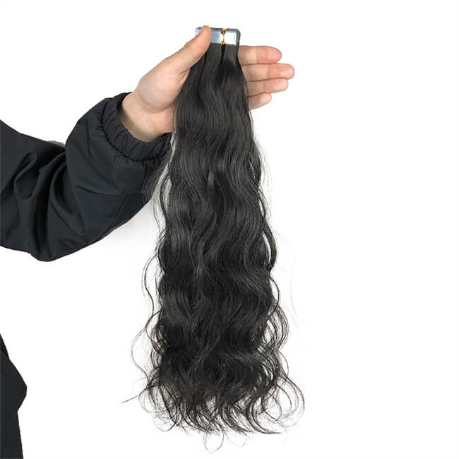 Natural Wave Tape In Hair Extensions