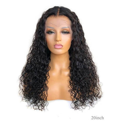 HD - Human Hair 13x4 Lace Front Deep Curly Wig