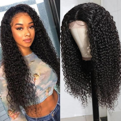 HD - Human Hair 5x5 Lace Closure Kinky Curly Wig