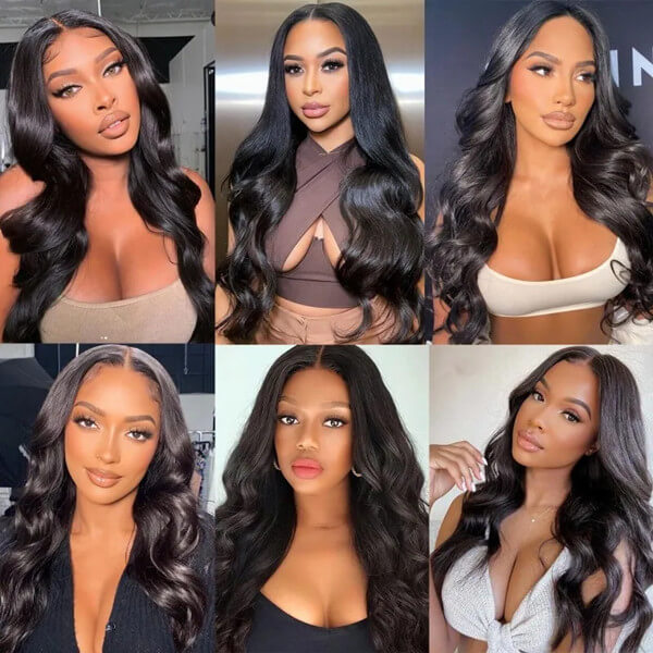 HD - Human Hair 4x4 Lace Closure Body Wave Wig