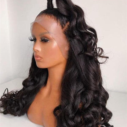 Human Hair 13x4 Full Lace Front Loose Wave Wig