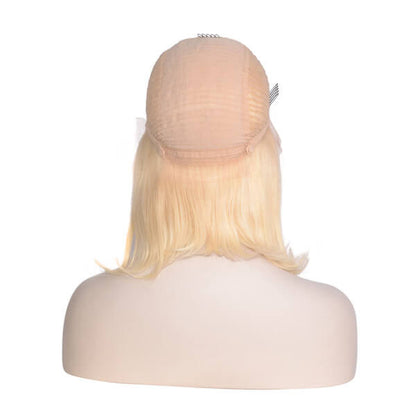 Human Hair 13x4 Lace Front 613 Blonde Straight BOB Wig