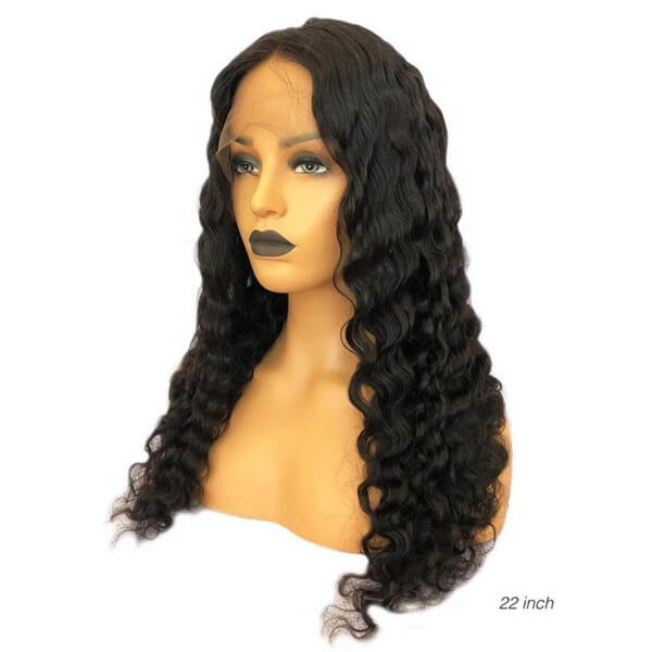 HD - Human Hair 4x4 Lace Closure Deep Wave Wig