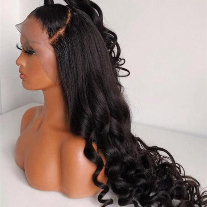 Human Hair 13x4 Full Lace Front Loose Wave Wig