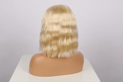 Human Hair 13x4 Lace Front 613 Blonde Body Wave BOB Wig