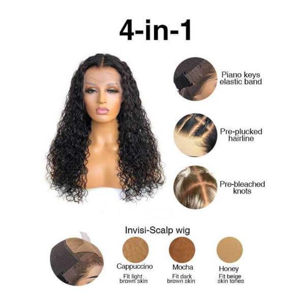 HD - Human Hair 13x6 Lace Front Deep Curly Wig